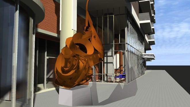 Renowned Phoenix sculptor Pete Deise has been retained to create the largest piece of his career for the Stewart in downtown Phoenix. Rising off the Stewart’s Central Avenue frontage the multistory fusion of steel will symbolize the building’s partial razing but ultimately its rebirth.