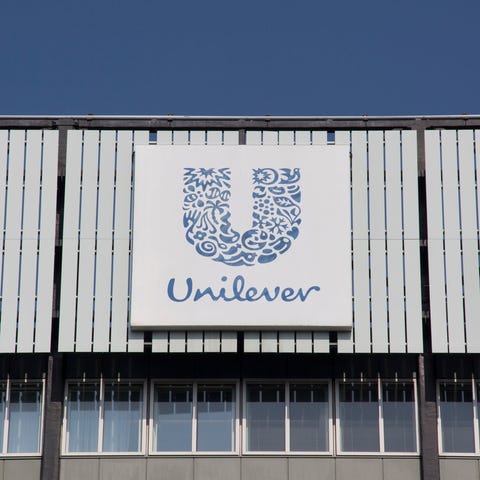 The exterior of a Unilever office building.