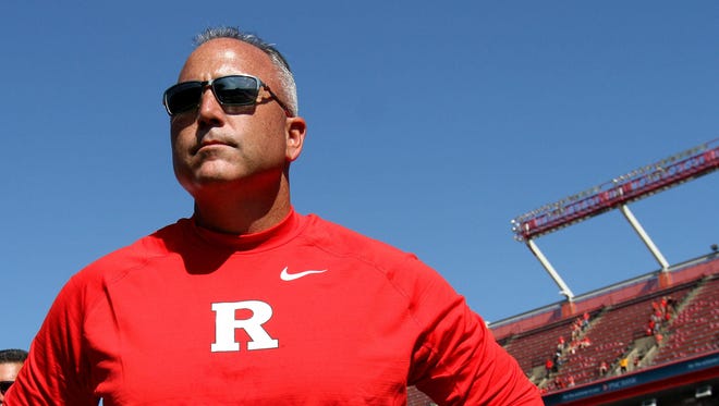 Rutgers coach Kyle Flood was suspended three games and fined $50,000 by the school on Sept. 16.