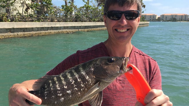 John found this hungry cubera snapper while fishing the Indian River in Fort Pierce.