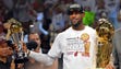 Jun 20, 2013: LeBron James holds the MVP trophy and