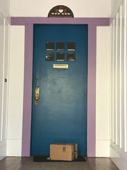 A package left on at a doorway in San Francisco.