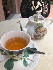Royal wedding tea is served in the garden outside Brambles