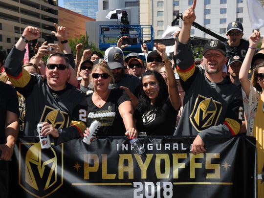 LAS VEGAS, NV - MAY 28: Vegas Golden Knights fans