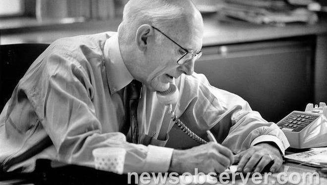 Claude Sitton worked as editor of The News & Observer in Raleigh until his 1990 retirement.