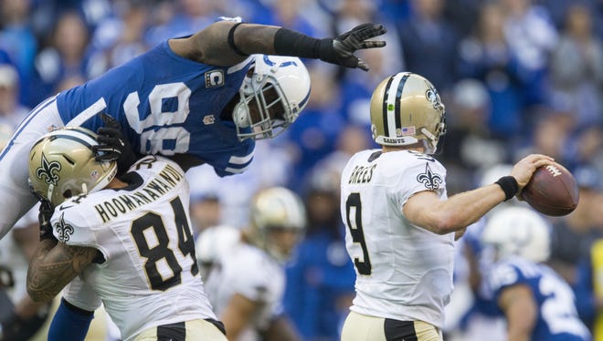Coming off a season lost to injury, Robert Mathis led the Colts in sacks in 2015.