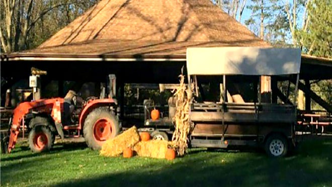 The YMCA is setting up a hayride as part of its harvest festival at Leif Ericson Day Camp.