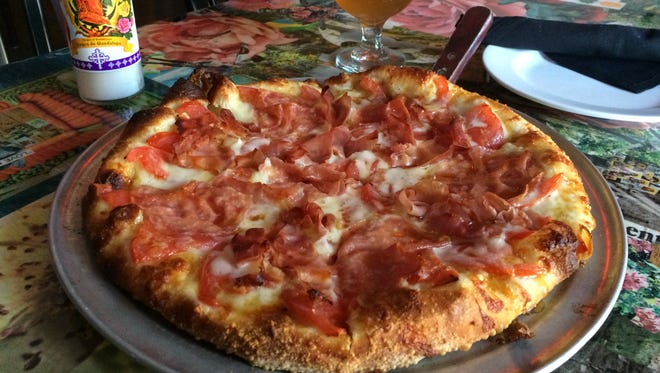 The Hot Honey Pizza is a Hot Dish from Nice Guys in Cape Coral.