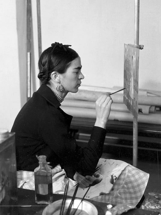 Frida at work