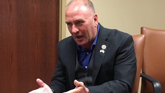 U.S. Rep. Clay Higgins, R-Port Barre, was threatened during one of six phone calls to his Lafayette office in July 2017.