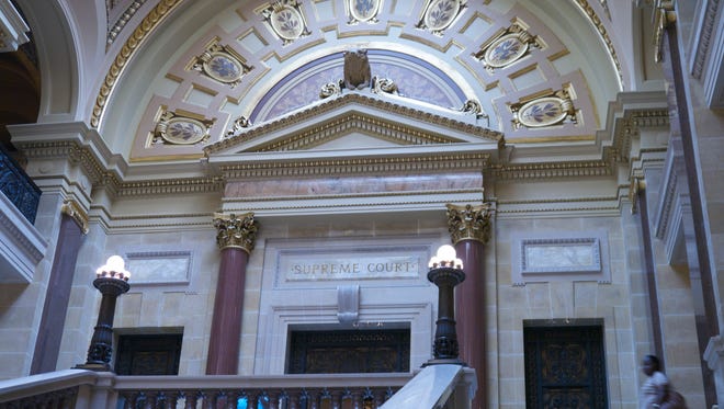 The entrance to the Wisconsin Supreme Court chambers at the state Capitol in Madison.