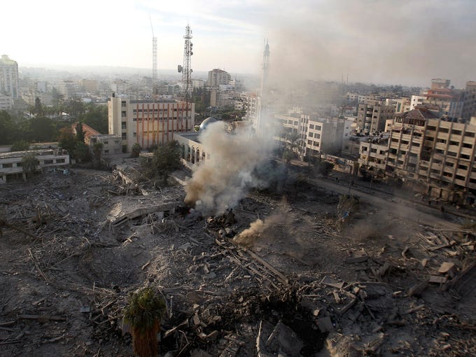 Attacks pound Gaza and Israel