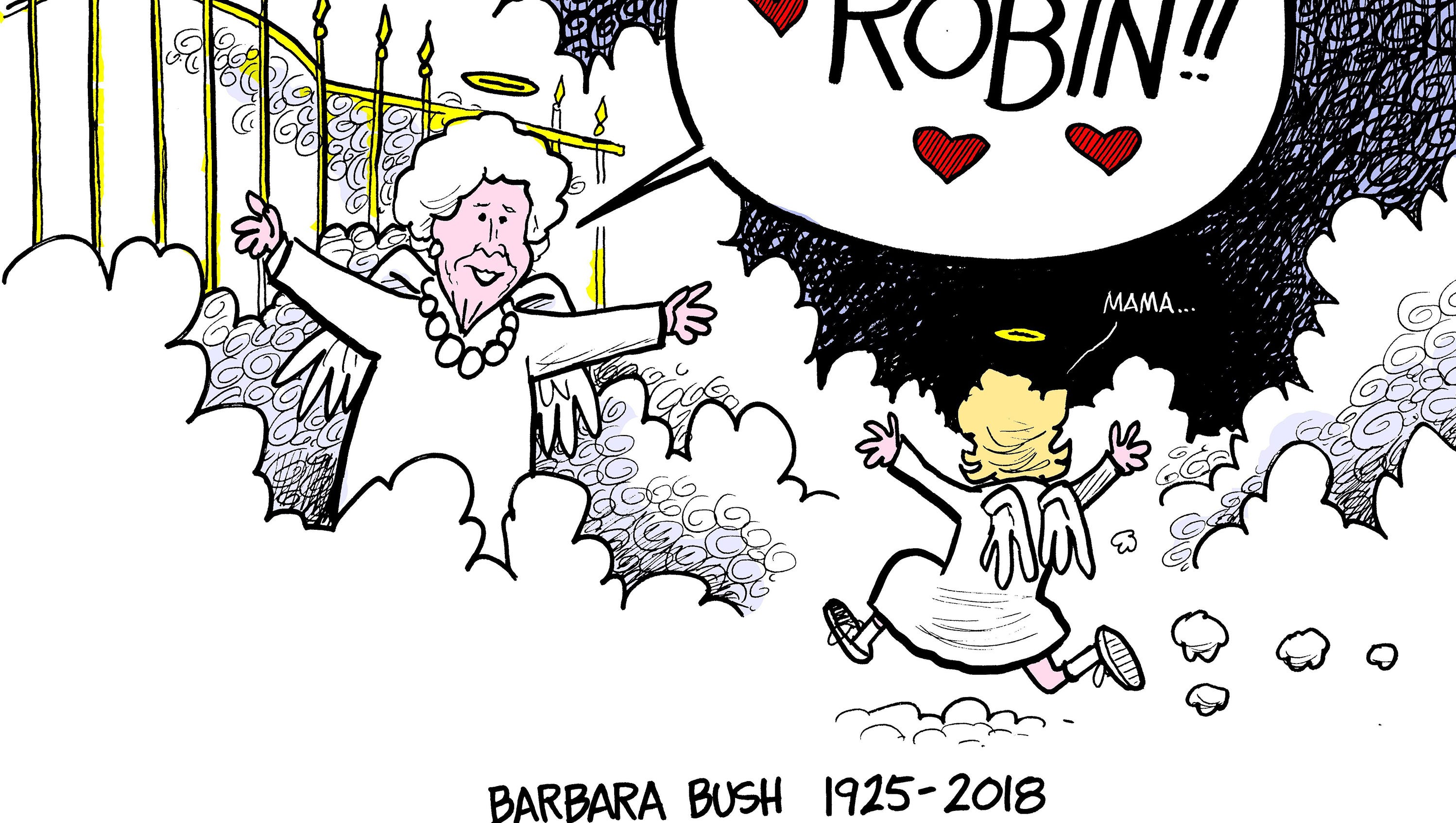 Barbara Bush: How editorial cartoon took on a life of its own