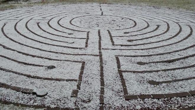 Created as an Eagle Scout project, the labyrinth is on the front lawn of St. Mary's Episcopal Church in Sparta.Courtesy of Rev. Dr. Debra Brewin-Wilson, St. Mary's Episcopal Church