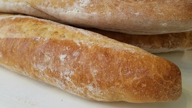 Baguettes at Circle City Sweets Boulangerie, a bakery dedicated to bread at Indianapolis City Market.