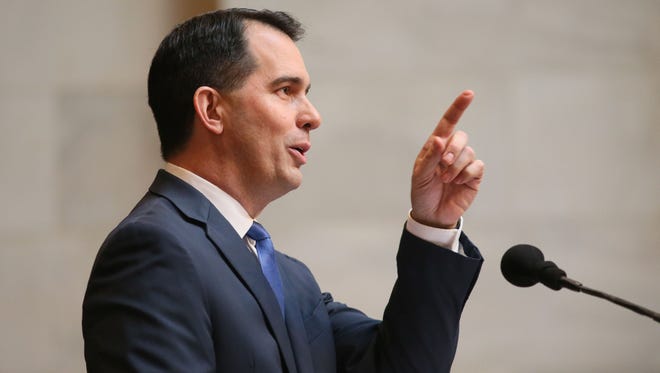 Gov. Scott Walker delivers his 2018 "state of the state" address.