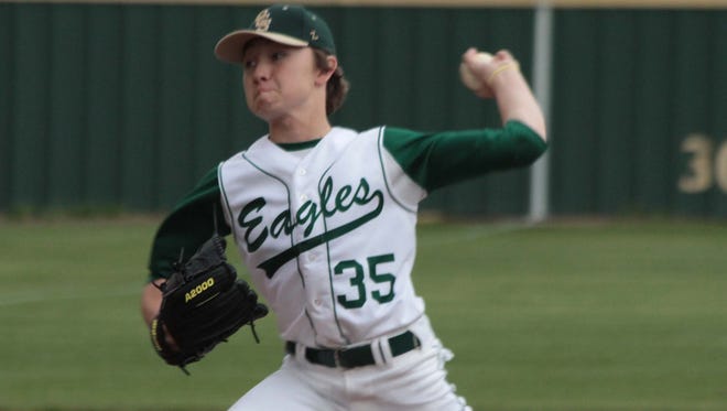 Junior Jonathan Snuggs (35) and senior Ty O'Neal, a Northwestern State signee, comprise a deep OCS pitching staff.