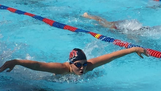 COSST's Emma Sewell competed in the 400 IM Friday at the 31st Damon McCoy Swim Invitational.