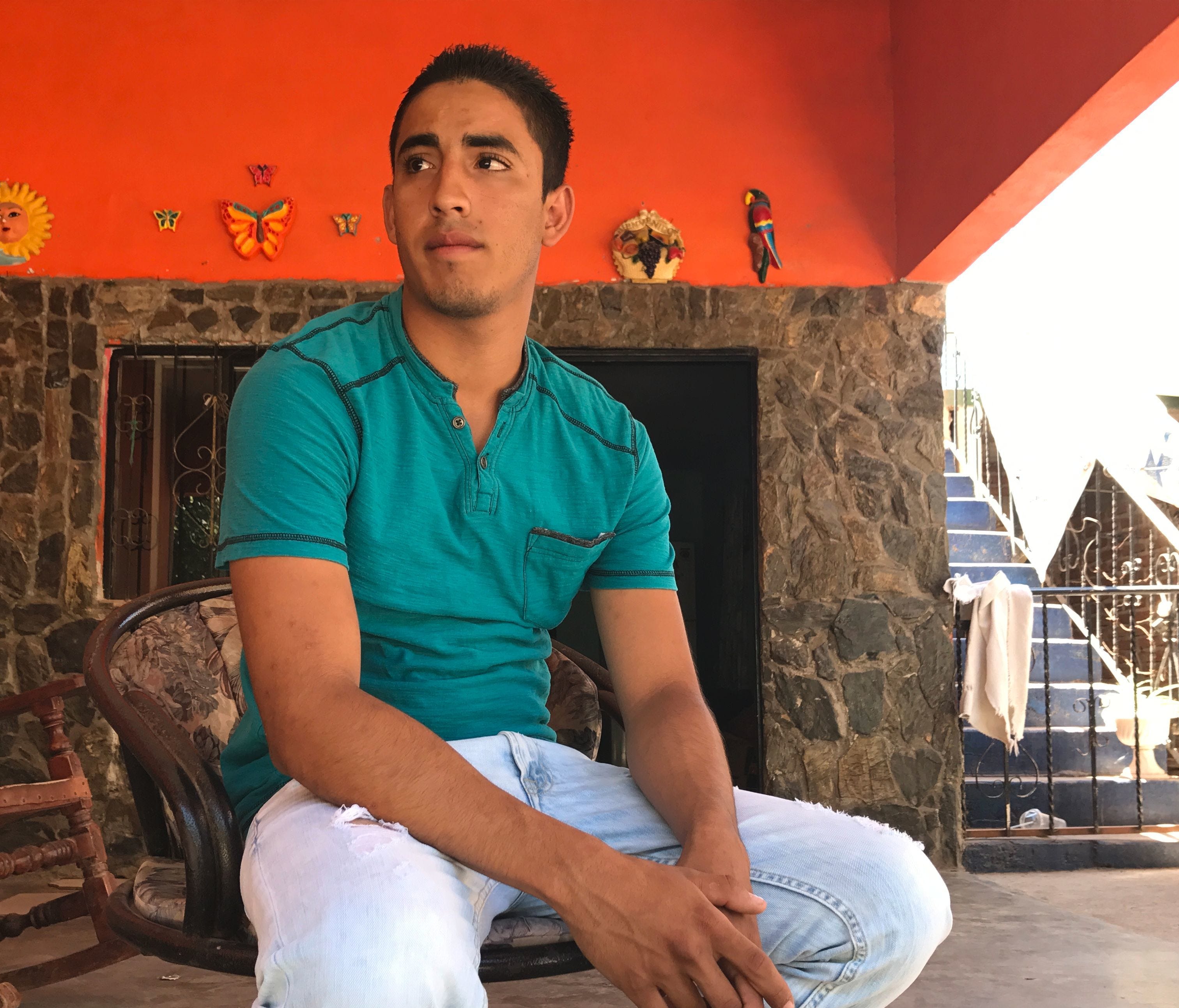 Juan Manuel Montes, 23, speaks in a relative's home in western Mexico after he was deported by U.S. Customs and Border Protection on Feb. 19, 2017.