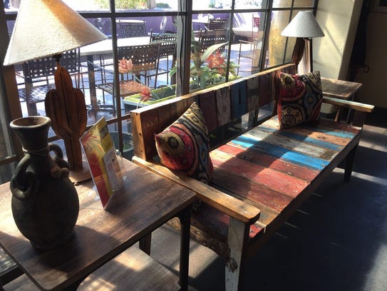 Cicada Cantina sports sophisticated and colorful decor.