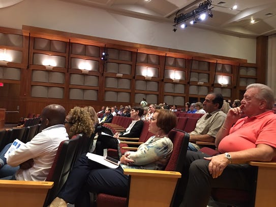 Audience members at the Partnership for a Drug-Free