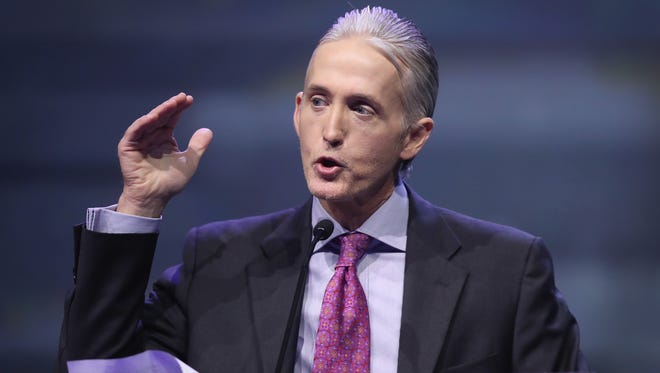 Rep. Trey Gowdy (R-S.C.) speaks at the National Rifle Association's NRA-ILA Leadership Forum during the NRA Convention at the Kentucky Exposition Center on May 20, 2016 in Louisville, Kentucky.