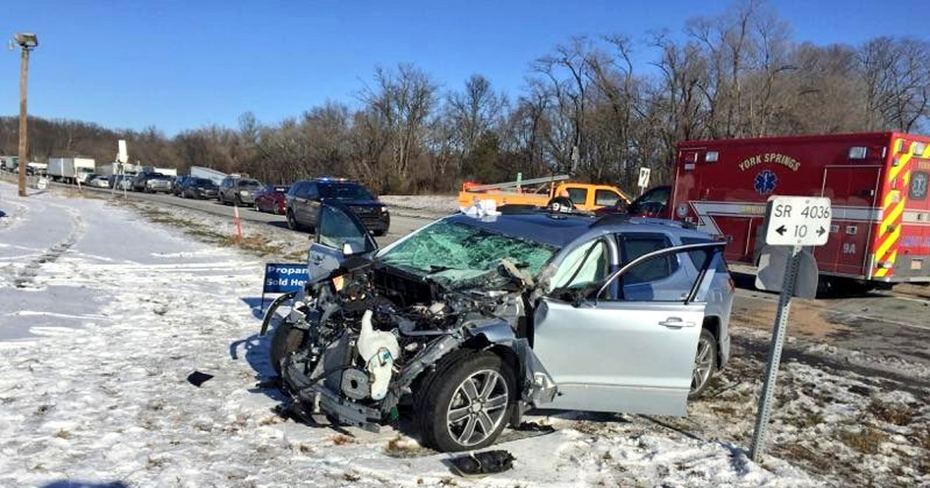 Crash closes Route 15 in both directions near Dillsburg