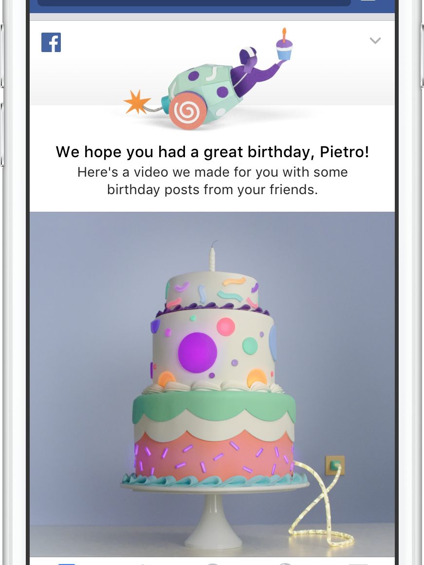 Facebook Wants To Celebrate Your Birthday With A Video