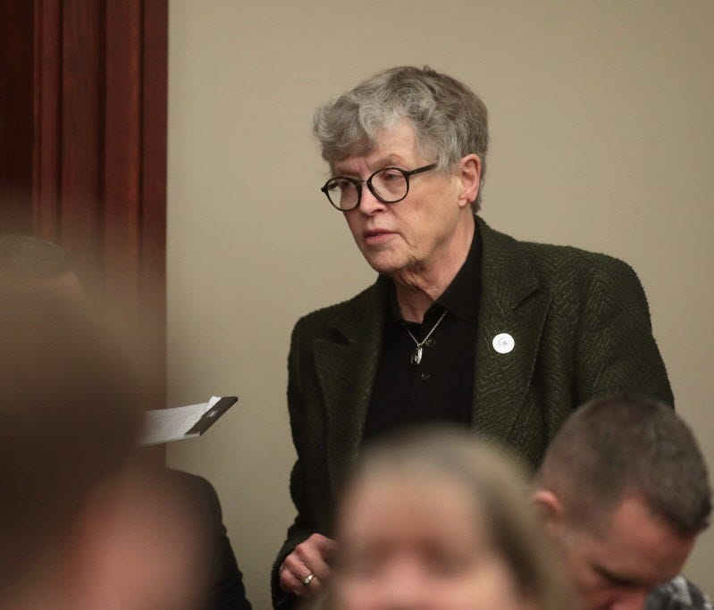 Lou Anna Simon has resigned as president at Michigan State.