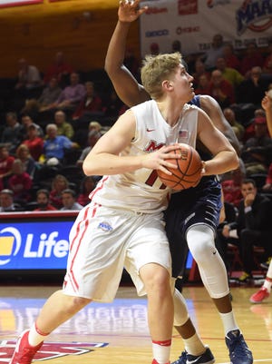 Marist's Tobias Sjoberg goes for a layup during Thursday's game against Saint Peter's. 