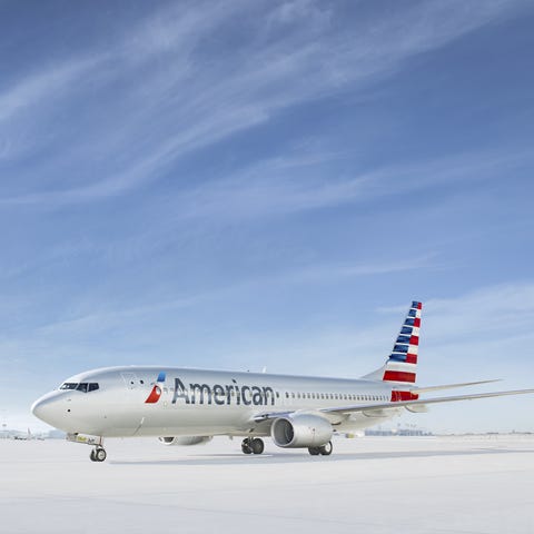 A rendering of an American Airlines Boeing 737...
