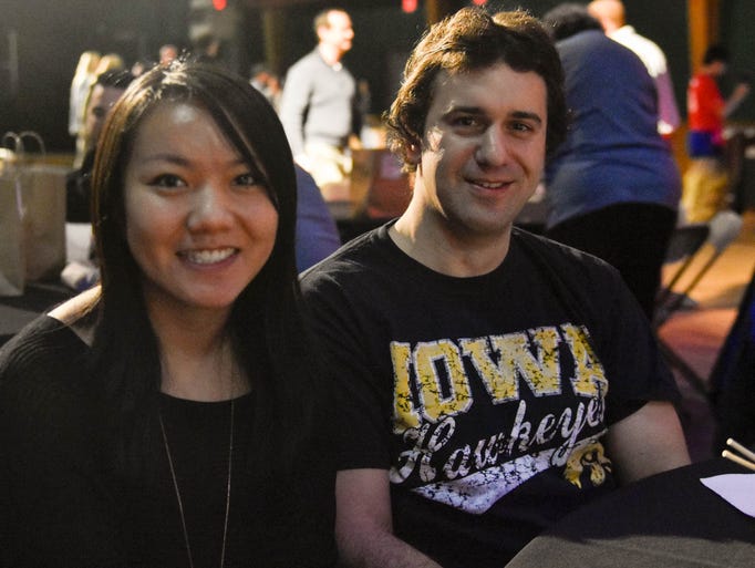 Jenny Chen, 28, of Urbandale, and Ben Cats, 32, of