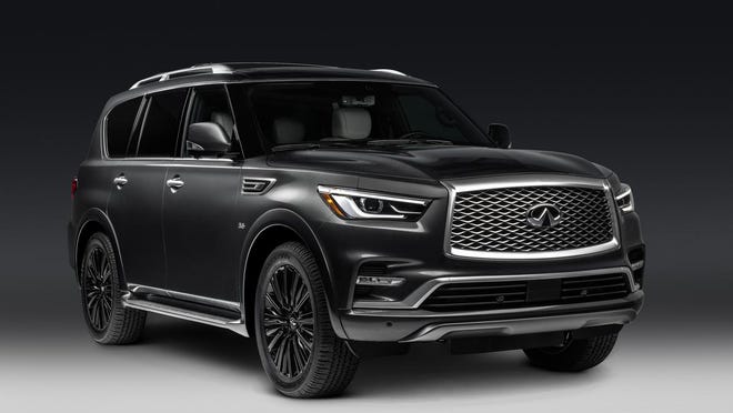 The QX80 doesn’t feel as large inside as its boxy exterior suggests.
