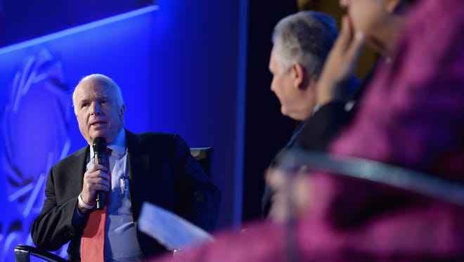 Sen. John McCain speaks  at the 2014 Concordia Summit on Sept. 29 in New York.