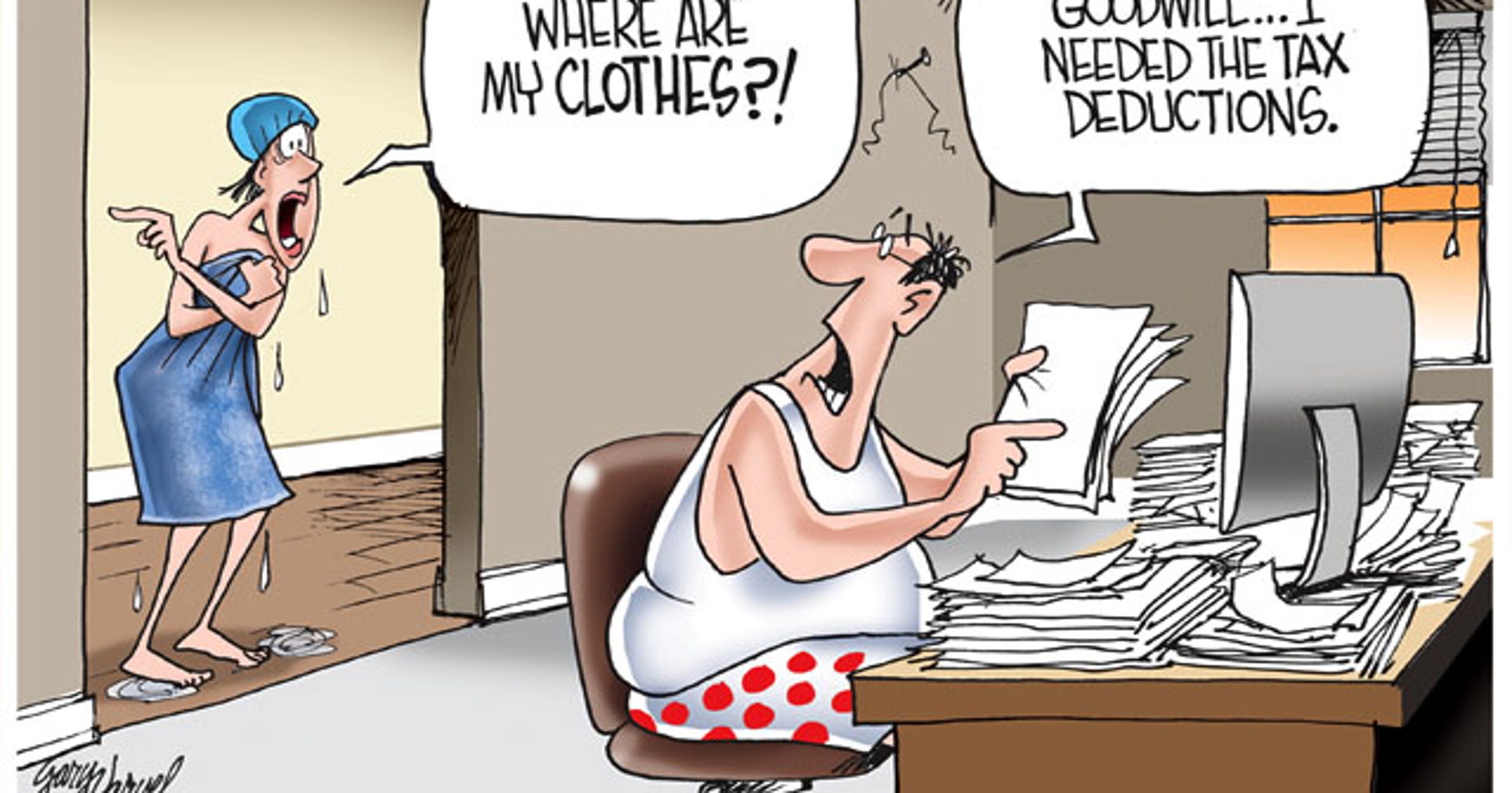 Cartoonist Gary Varvel The tax deadline