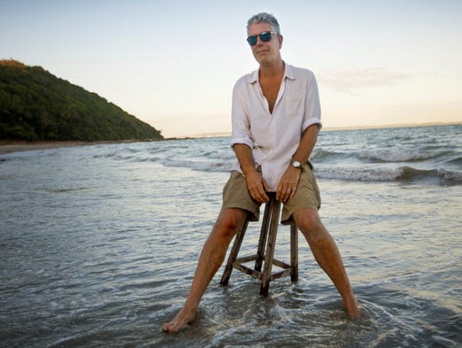 Bourdain's travels during "Parts Unknown" included