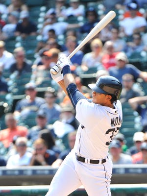 Tigers' Steven Moya was 1 for 16 before being sent down to Triple A Toledo.