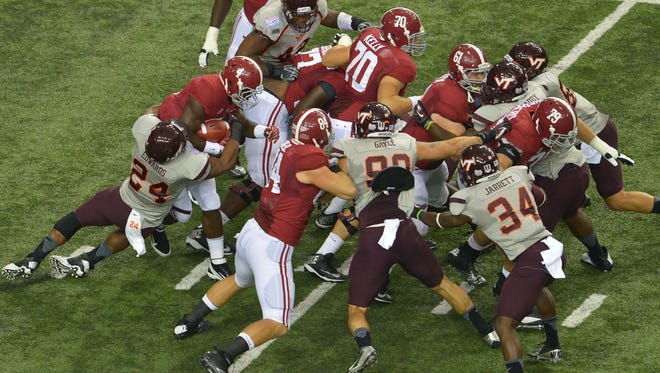 Alabama Offensive Line Problems Lead To Rushing Issues