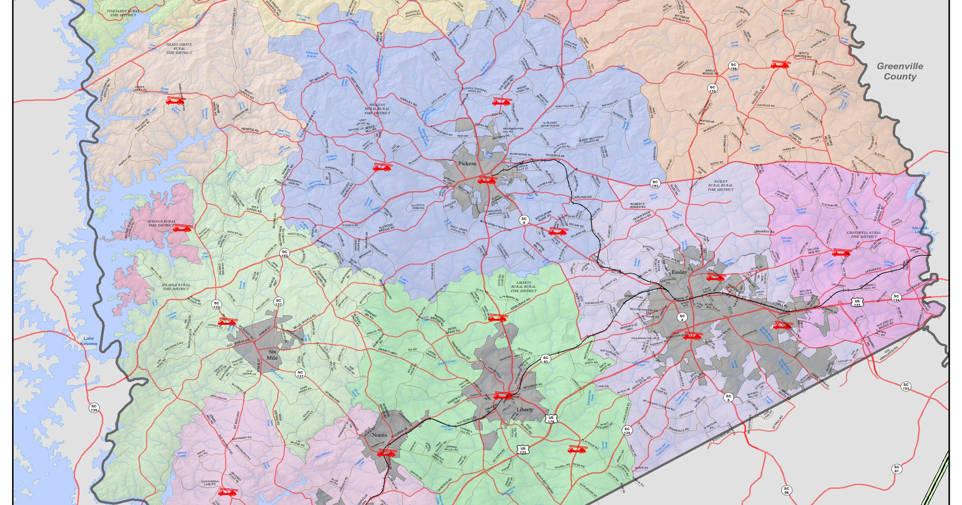 Pickens County administrator wants cooperation among fire districts