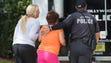 Hollywood Police direct people arriving on the scene