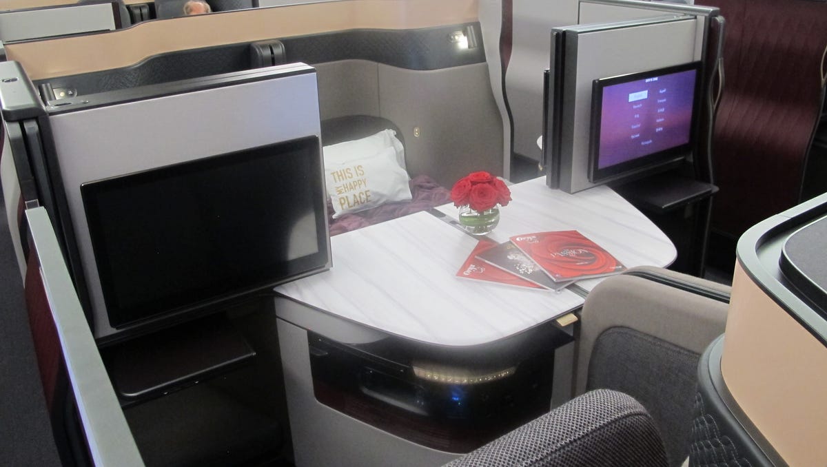 Qatar Airways unveils luxurious new 'Qsuite' business class seats