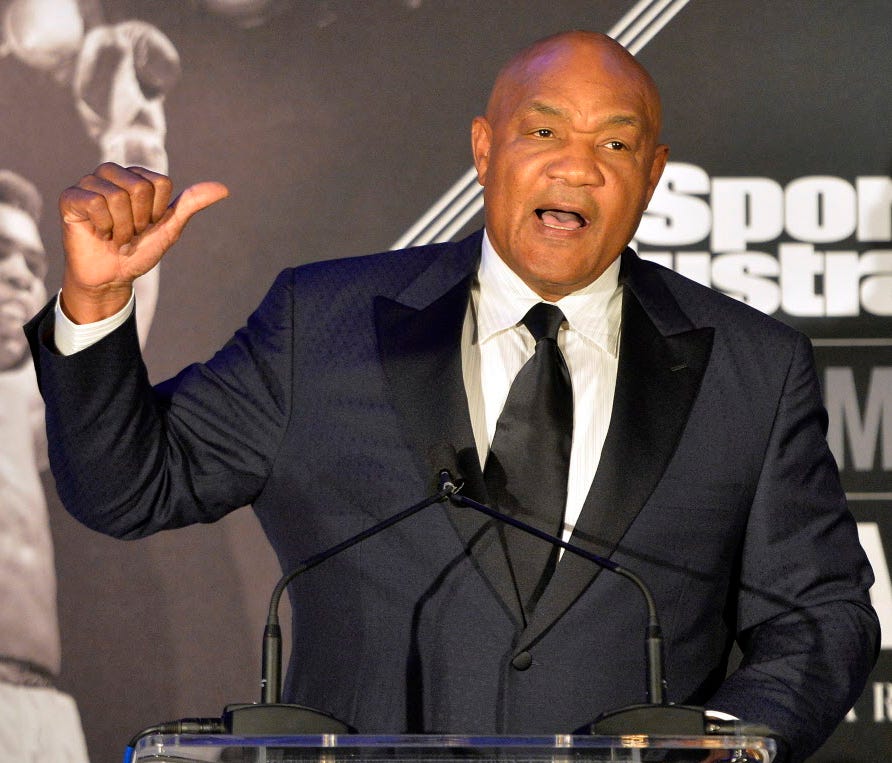 George Foreman took to Twitter  to challenge actor Steven Seagal to a 10-round fight. Seagal declined comment.