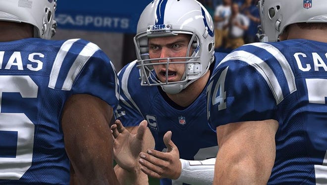 Colts QB Andrew Luck is the team's third-highest rated player in 'Madden 15'.