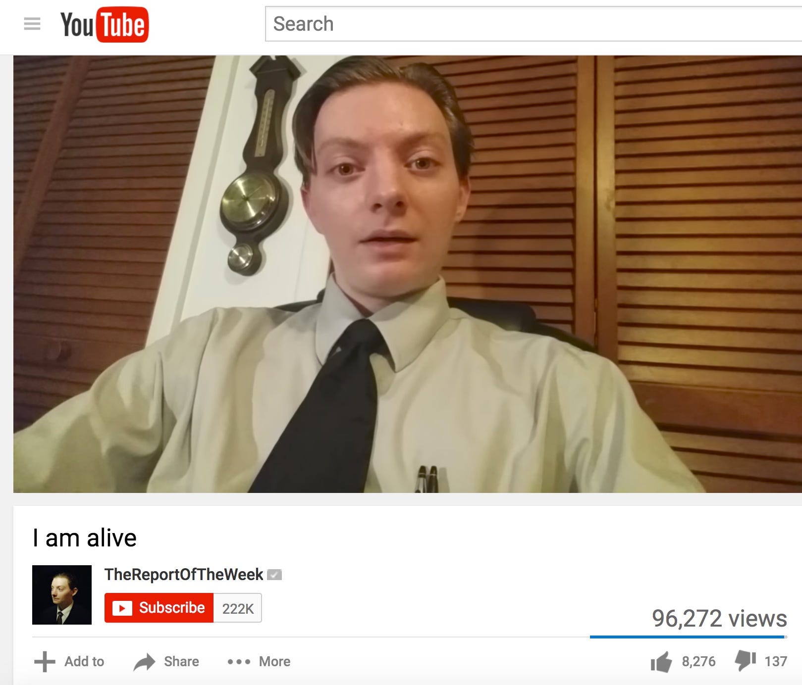 YouTube star TheReportOfTheWeek posted a video Monday, May 22, 2017 to let viewers know he was alive and to debunk the idea he was in Manchester, England, at an Ariana Grande concert where a bombing occurred.