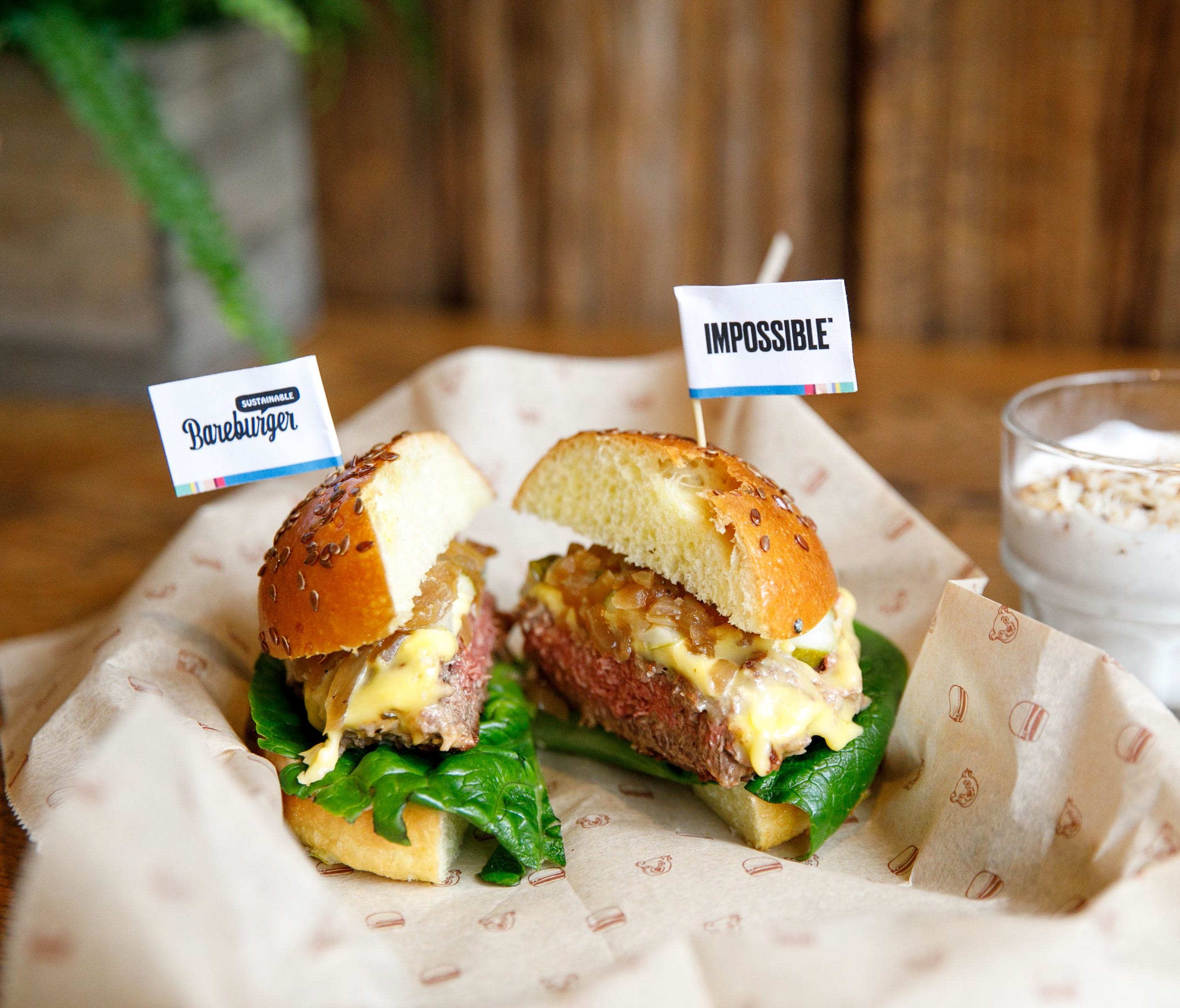 Bareburger, an organic chain with 44 branches worldwide, offers the Impossible Burger at its flagship Manhattan location.