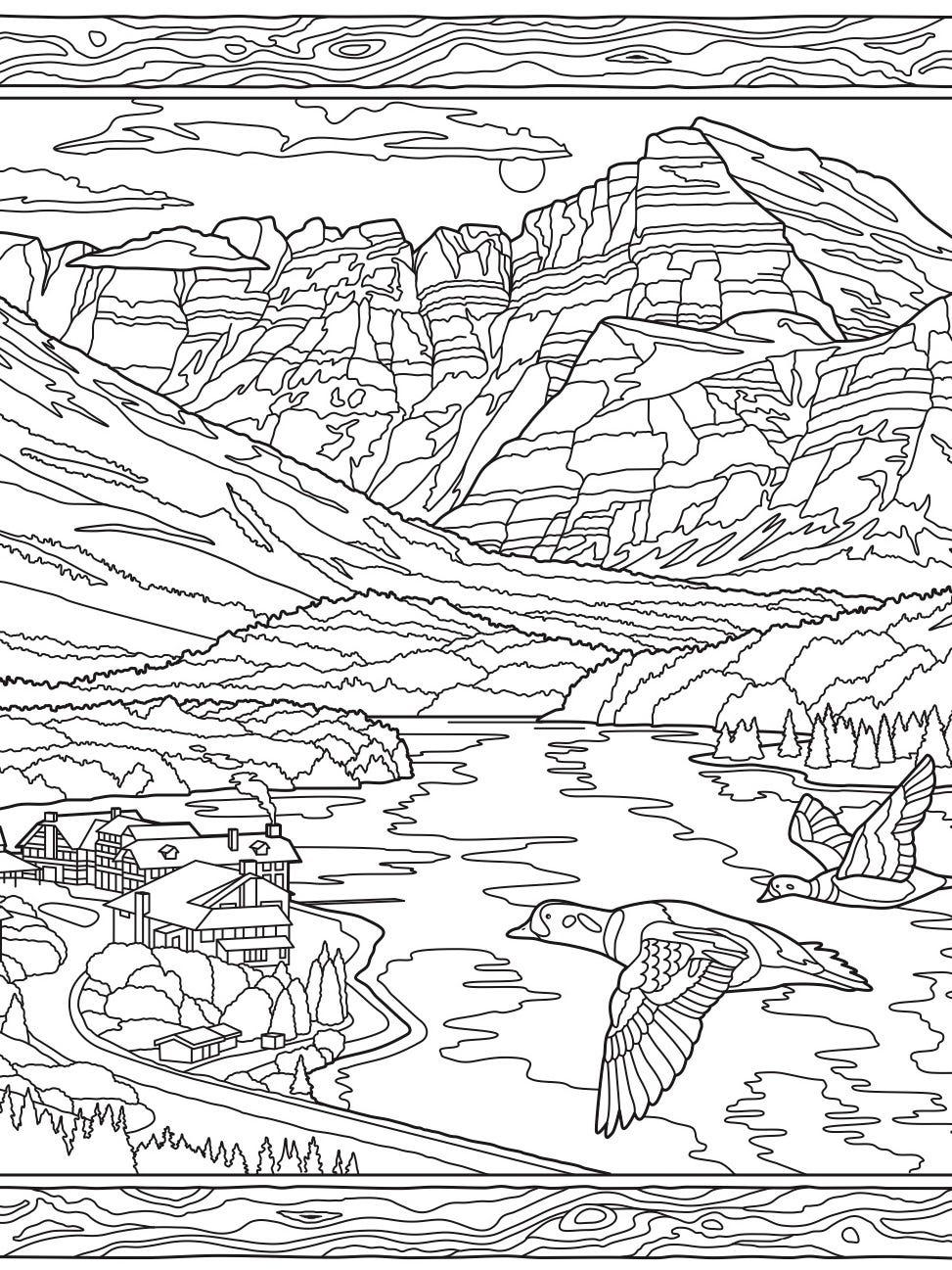 Color Your Way Through Glacier National Park