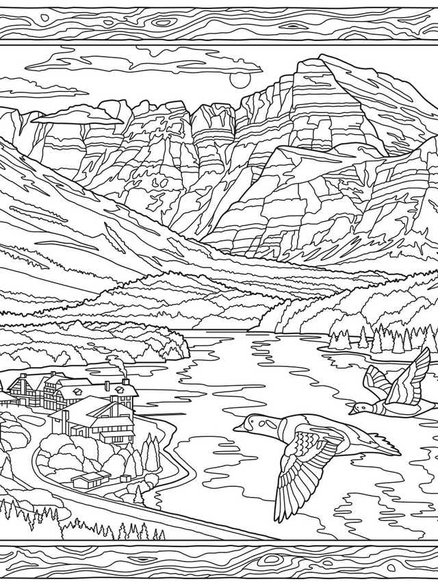 Color Your Way Through Glacier National Park