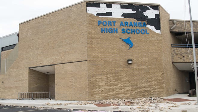 Port Aransas High School was struck by Hurricane Harvey late Aug. 25, 2017. A Category 4 storm, Harvey’s 132 mph winds blew apart many of the seaside businesses and houses.