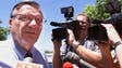 Maricopa County Sheriff Joe Arpaio talks to reporters