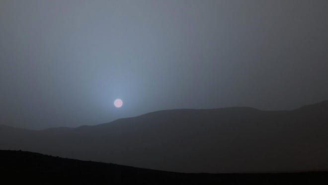 See a blue sunset on Mars